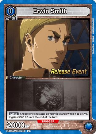 Erwin Smith (001) (UE10BT/AOT-1-001) - UE10BT Attack on Titan Release Event Cards