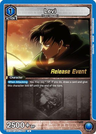 Levi (008) (UE10BT/AOT-1-008) - UE10BT Attack on Titan Release Event Cards