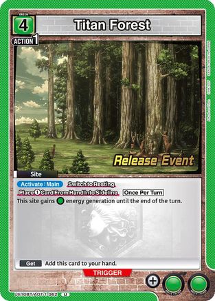 Titan Forest (UE10BT/AOT-1-062) - UE10BT Attack on Titan Release Event Cards