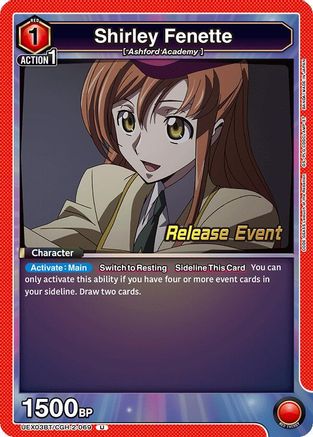 Shirley Fenette (UEX03BT/CGH-2-069) - UEX03BT CODE GEASS Lelouch of the Rebellion Vol2 Release Event Cards