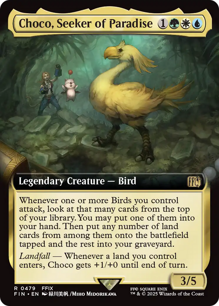 Choco, Seeker of Paradise (FIN-479) - FINAL FANTASY: (Extended Art) Foil