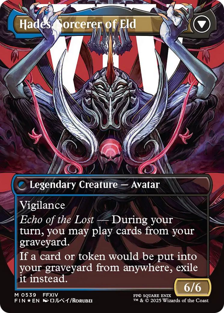 Emet-Selch, Unsundered // Hades, Sorcerer of Eld (FIN-539) - FINAL FANTASY (Borderless) Foil