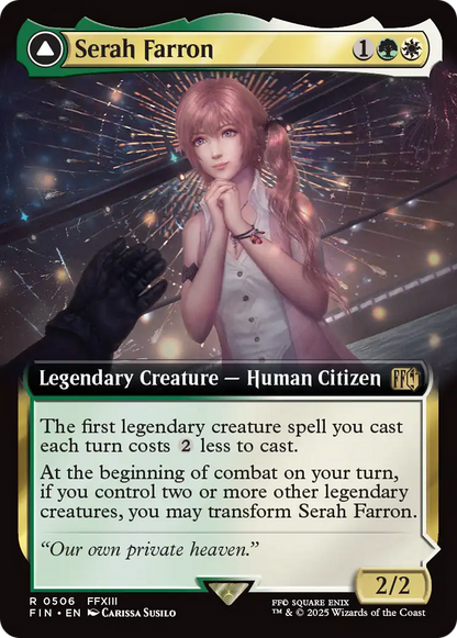 Serah Farron // Crystallized Serah (FIN-506) - FINAL FANTASY: (Extended Art) Foil