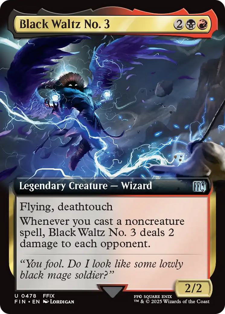 Black Waltz No. 3 (Extended Art) (FIN-478) - FINAL FANTASY: (Extended Art) Foil