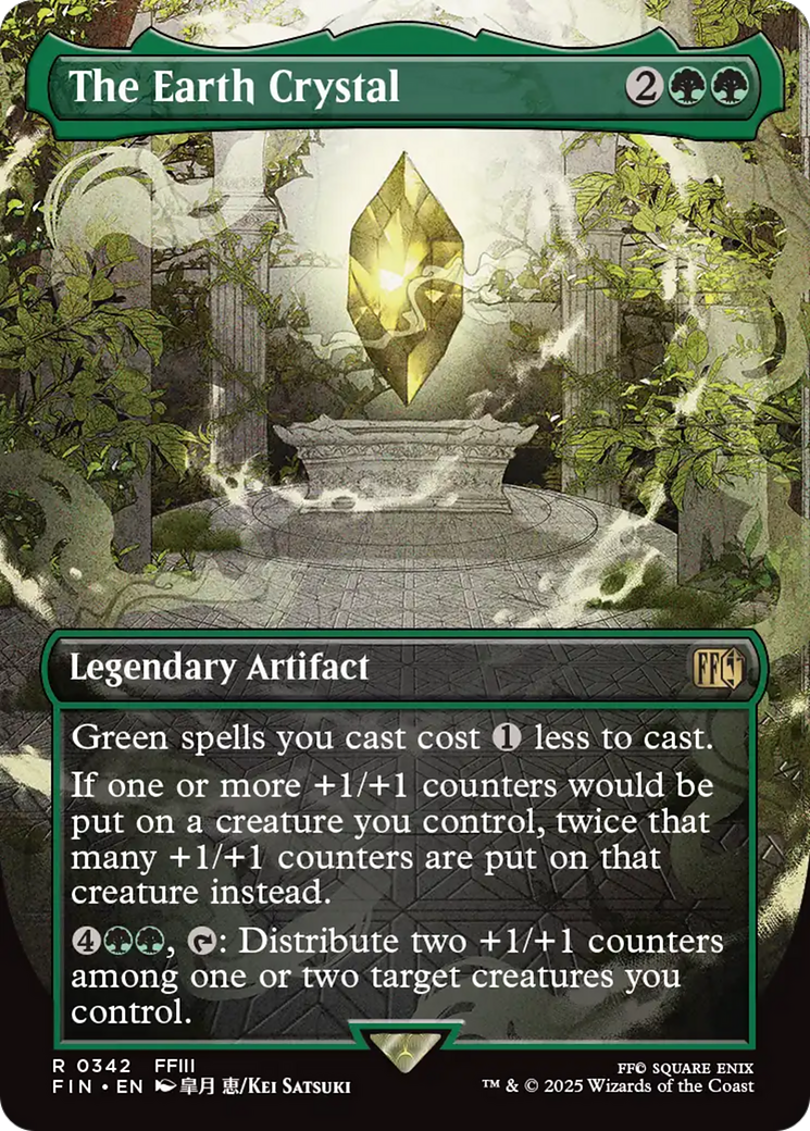 The Earth Crystal (FIN-342) - FINAL FANTASY (Borderless) Foil