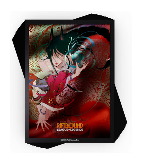 RIFTBOUND LEAGUE OF LEGENDS TCG ORIGINS ART SLEEVES AHRI 100CT [PRE-ORDER] [Expected Release Date: Oct 15, 2025]