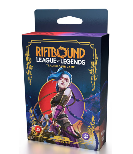 RIFTBOUND LEAGUE OF LEGENDS TCG ORIGINS CHAMPION DECK JINX  [PRE-ORDER] [Expected Release Date: Oct 30, 2025]