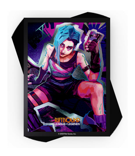RIFTBOUND LEAGUE OF LEGENDS TCG ORIGINS ART SLEEVES JINX 100CT [PRE-ORDER] [Expected Release Date: Oct 15, 2025]