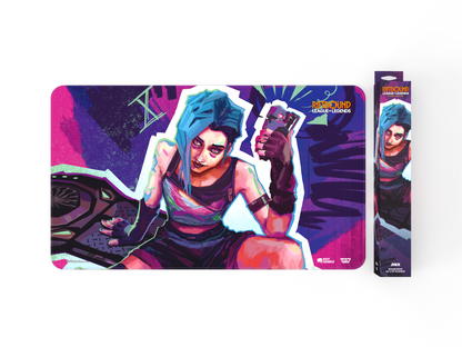 RIFTBOUND LEAGUE OF LEGENDS TCG ORIGINS PLAYMAT JINX [PRE-ORDER] [Expected Release Date: Oct 15, 2025]