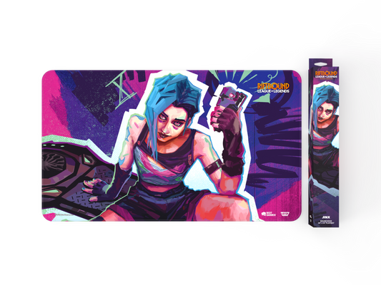 RIFTBOUND LEAGUE OF LEGENDS TCG ORIGINS PLAYMAT JINX [PRE-ORDER] [Expected Release Date: Oct 15, 2025]