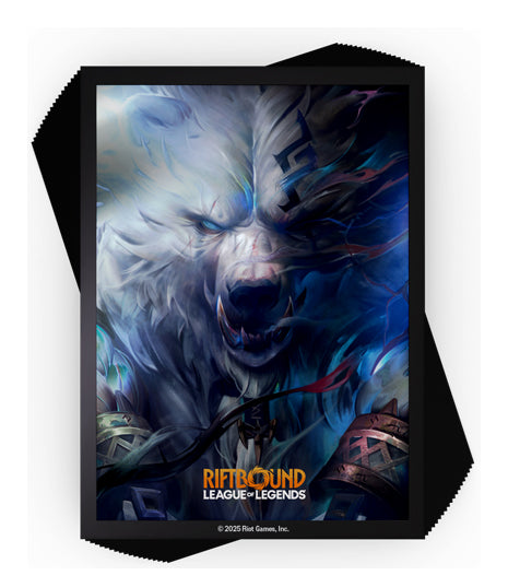 RIFTBOUND LEAGUE OF LEGENDS TCG ORIGINS ART SLEEVES VOLIBEAR 100CT [PRE-ORDER] [Expected Release Date: Oct 15, 2025]