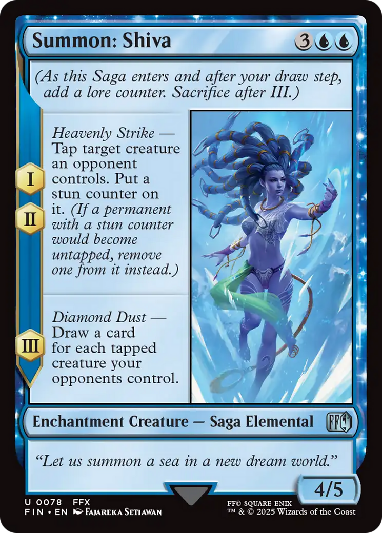 Summon: Shiva (FIN-078) - FINAL FANTASY: (enchantment) Foil
