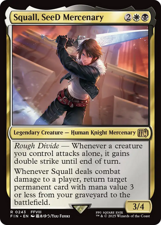 Squall, SeeD Mercenary (FIN-243) - FINAL FANTASY Foil