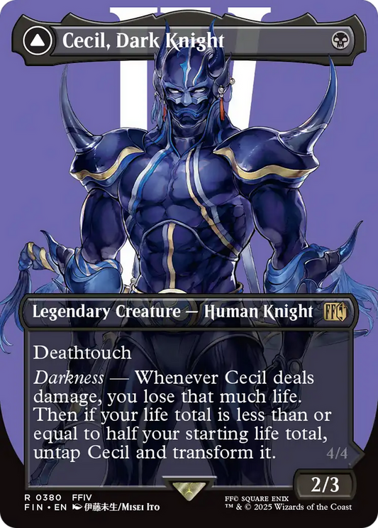 Cecil, Dark Knight (Borderless) (FIN-380) - FINAL FANTASY (Borderless) Foil