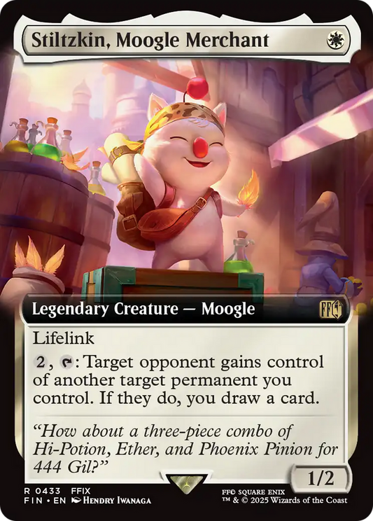 Stiltzkin, Moogle Merchant (FIN-433) - FINAL FANTASY: (Extended Art) Foil
