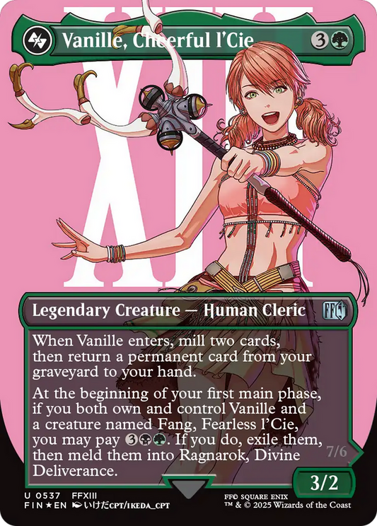 Vanille, Cheerful l'Cie (FIN-537) - FINAL FANTASY (Borderless) Foil