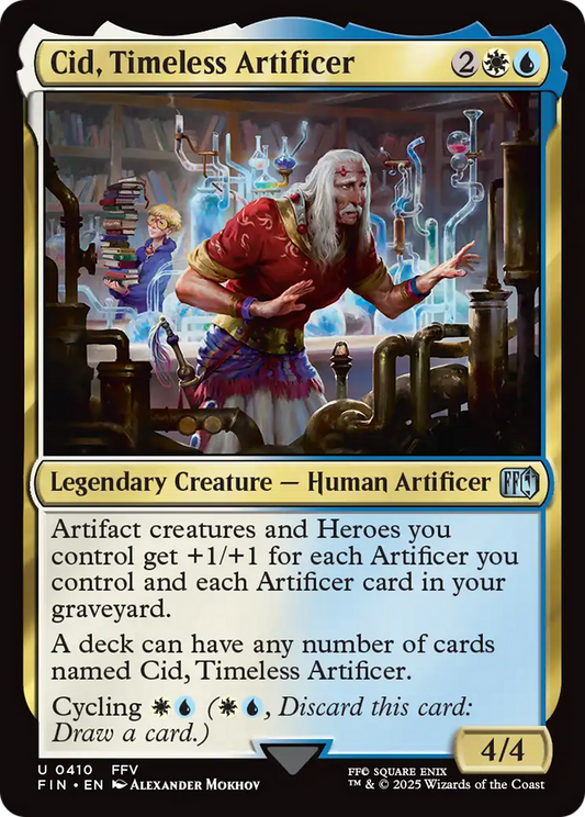 Cid, Timeless Artificer (0410) (FIN-410) - FINAL FANTASY Foil